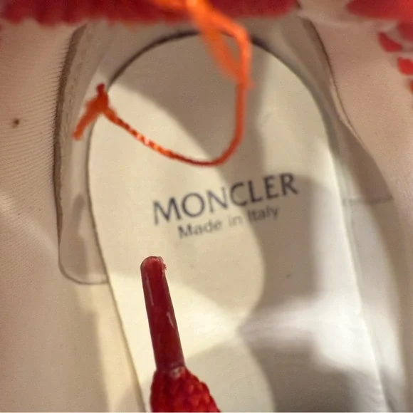 Moncler Women’s Red Sneakers / Running Shoes Sz US 8 EU 38 EUC